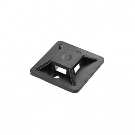 Isekleepuv kaabliklambri hoidik, 20x20 mm, must, 50 tk
