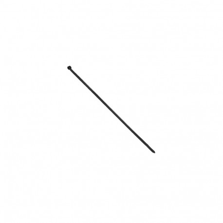 Opaska kablowa, kolor czarny, odporna na UV, szerokość 3,6mm, długość 300mm, 100 sztuk.