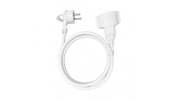 Przedłużacz domowy jednogniazdowy, 1x2P+Z (schuko) 3m,kabel PVC H05VV-F 3x1,5mm?, 230VAC/16A