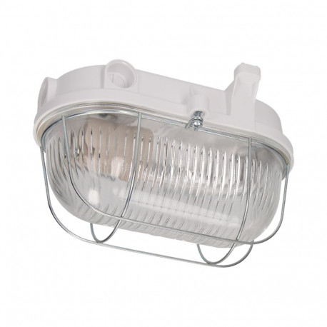 OVAL 100 7063NB valgusti, 100W, E27, IP54, klaasist kuppel, terasest kate, bakeliidist alus