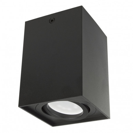 Maclean pinnapealne punktvalgusti MCE426 B ruudukujuline alumiiniumist GU10 80x80x115mm, must