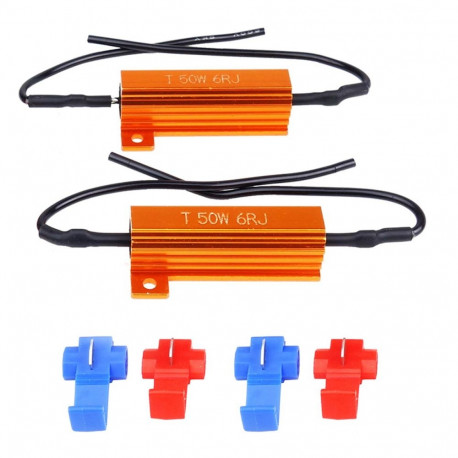 canbus takisti led-pirnidele 6ohm 50w 2 tk amio-02452