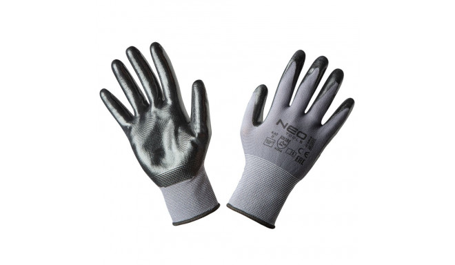 Töökindad, nailon nitriiliga kaetud, 4131X, suurus 10 (5 tk.)