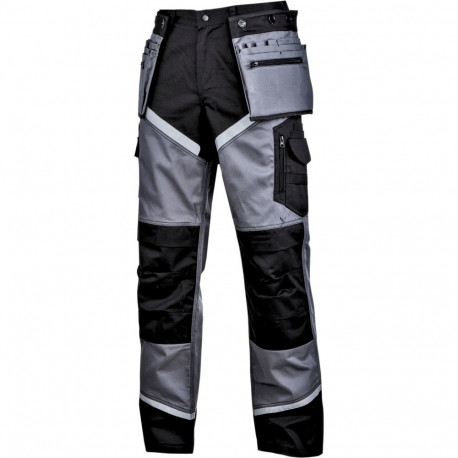 Must-hallid püksid helkurtriipudega, "2XL", CE.