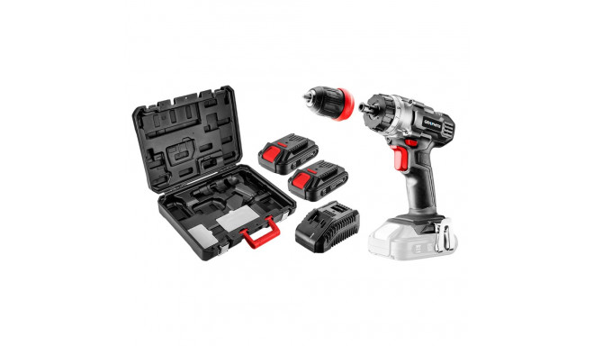 aku Energy+ 18V Li-Ion eemaldatav padrun 10 mm 2 aku 2Ah laadija kohver wiertarko-wkrętarka