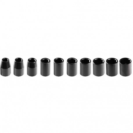 Nasadki udarowe 1/2", 10-24 mm, zestaw 10 szt.
