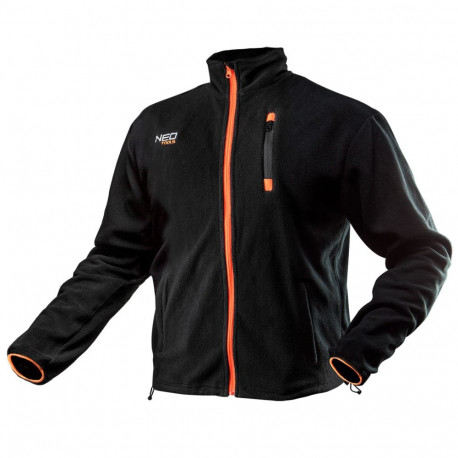 Fliisjakk, must, suurus S/48