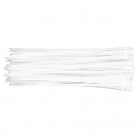 Opaski zaciskowe 4.8 x 300 mm, 75 tk, valged