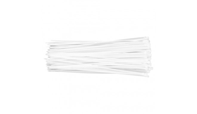 Opaski zaciskowe 3.6 x 300 mm, 100 szt., białe (5 tk.)