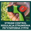 Zraszacz pistoletowy regulowany z płynna regulacją strumienia