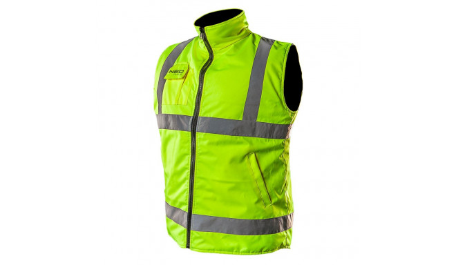 Töövest, kahepoolne, üks pool helkur, kollane, suurus XXXL/60