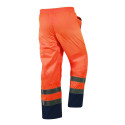 Spodnie robocze ostrzegawcze wodoodporne, pomarańczowe, rozmiar XXXL