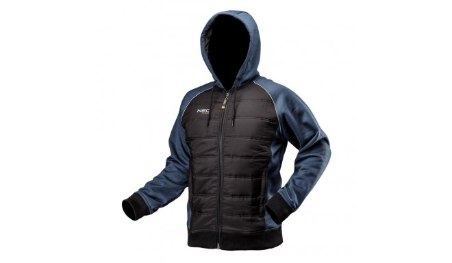 Bluza dziana, ocieplana z kapturem, rozmiar XXXL