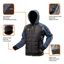 Bluza dziana, ocieplana z kapturem, rozmiar XL