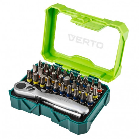 32-osaline bittide komplekt, 25 mm – 4 x PH, 4 x PZ, 4 x SL, 4 x HEX, 7 x TX, 7 x TT + bittide padru