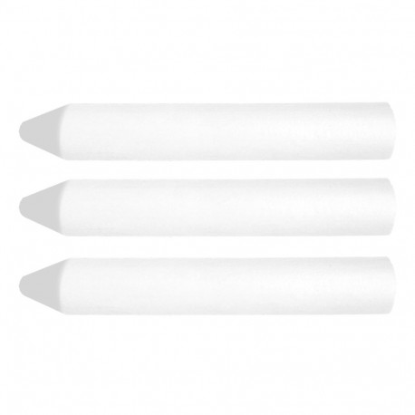 valge tehniline kriit, 13 x 85 mm, 3 tk