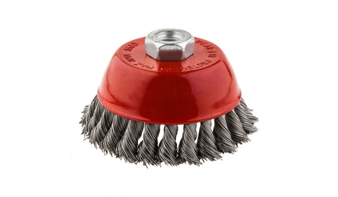 Szczotka druciana otsaharjastega 100 mm x M14, INOX