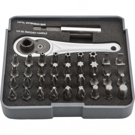 otsakud käepidemega, komplekt 38 tk