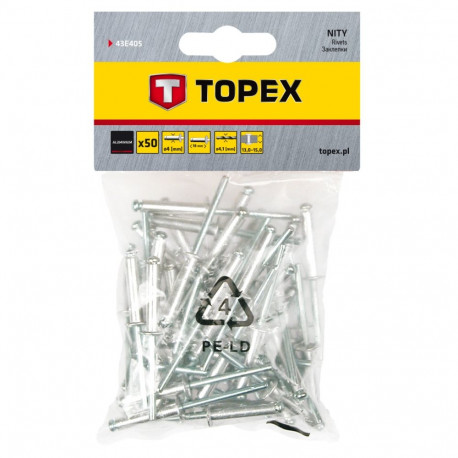 Nity aluminiowe 4.0 x 18 mm, 50 szt. (5 tk.)