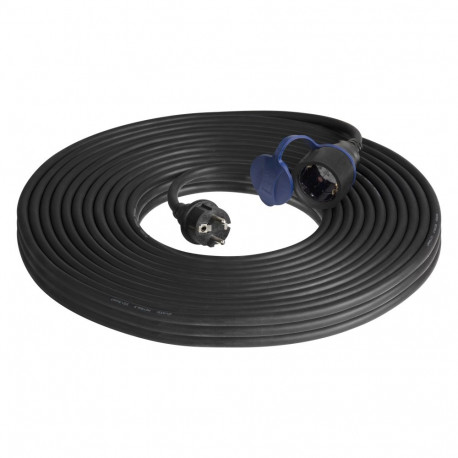 Töökoja pikendusjuhe pritsmekindel IP44 1x2P+Z (schuko) 30m õlikindel kummikaabel H07RN-F 3x1,5mm- 2