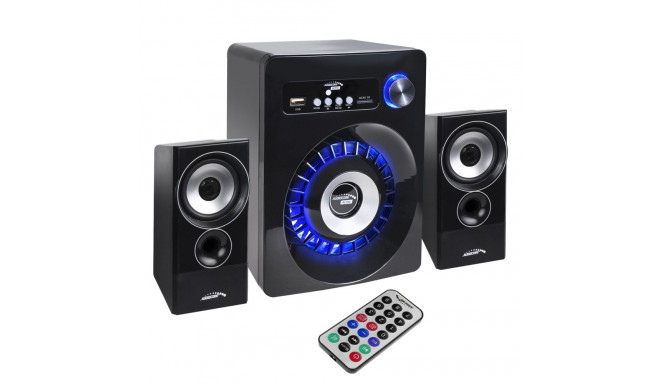 Bluetooth kõlarite komplekt 2.1 Audiocore, FM-raadio, TF-kaardi pesa, AUX, USB-toide, AC910