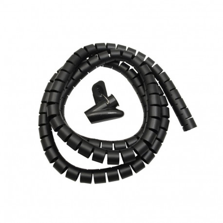 Organizator/maskownica kaablitele Maclean, 25mm x 2m, must, MCTV-676 B