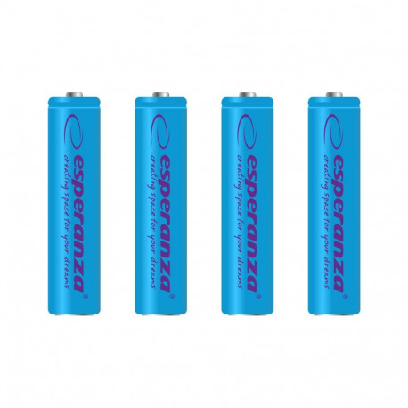 EZA102B Esperanza akumulatorki ni-mh aaa 1000mah 4szt. niebieskie