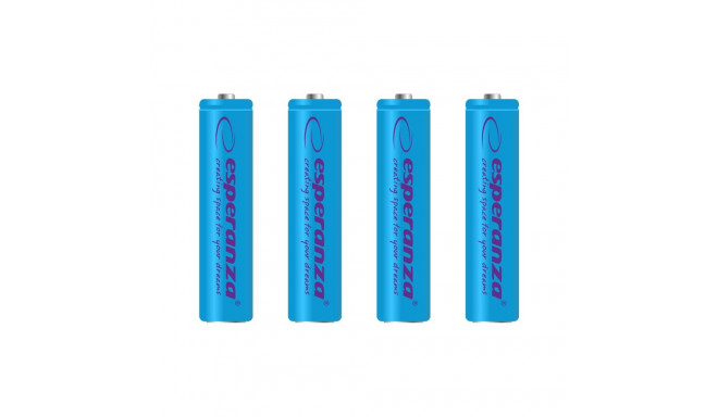 EZA102B Esperanza akud ni-mh aaa 1000mah 4tk. sinised