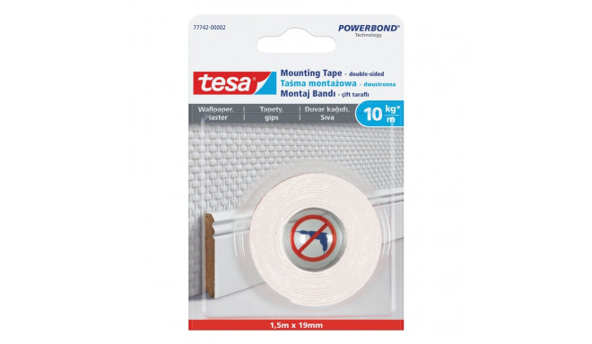 Taśma montaż.do mocowania na tapety 1.5m:19mm(77742-00007)
