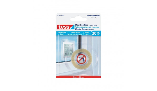 paigaldusteip 1.5m:19mm läbipaistev (77740-00007-00)