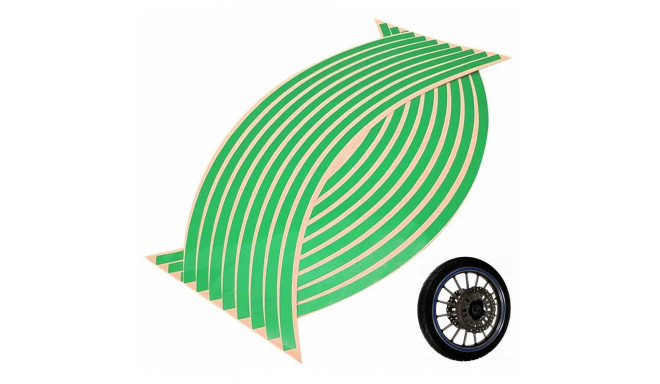 AG555C helkivad kleebised ratastele roheline