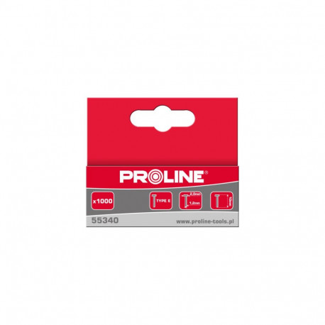Gwoździe typ e/j, 10mm, 2,0*1,2mm, 1000 szt, proline