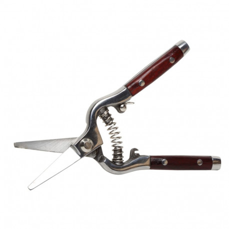 Sekator premium rooside jaoks, sepistatud, 8", puidust käepide, proline