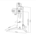 Stojak uchwyt do monitora wolnostojący z przeciwwagą, gamingowy NanoRS RS110 17-32" 8kg VESA 75x75 o