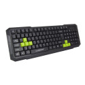 EGK102G Esperanza klawiatura przewod. gaming usb aspis zielona