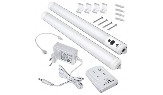 Podszafkowa lampa LED Maclean, liniowa, zestaw 2 moduły z pilotem i zasilaczem, max 4 moduły na jedn