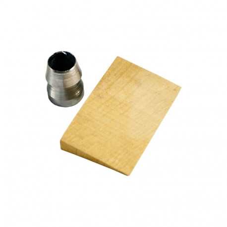 Klin puidust, laius=25mm varrastele + metallrõngas, läbimõõt=8mm