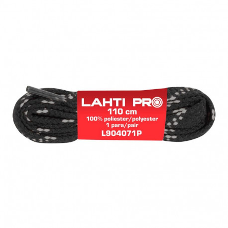 Sznurowadła l904081p, 10 paari, 110 cm, must-hall, lahtised