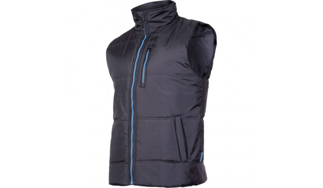 Soojustatud must-sinine vest, "xl", ce