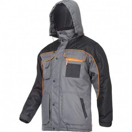 soojendatud jope hall-must-oranž, "s", ce, lahti