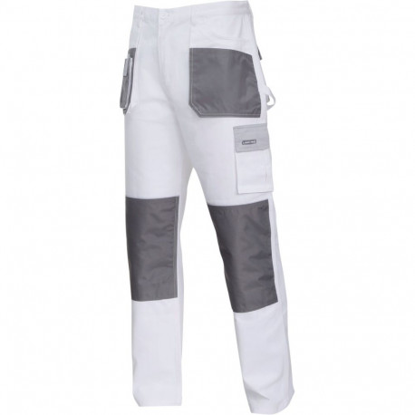 Valged-hallid püksid 100% puuvill, "s (48)", ce, lahti