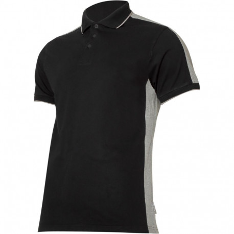 Koszulka polo 190g/m2, czarno-szara, "xl", ce, lahti