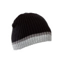 Czapka akrylowa z ociepliną czarno-szara, lahti
