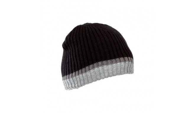 Czapka akrylowa z ociepliną czarno-szara, lahti