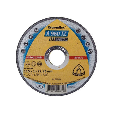 Tarcza do cięcia-inox,st a960tz 125*1,0*22.2 pł. szt.1(pud) (25 tk.)