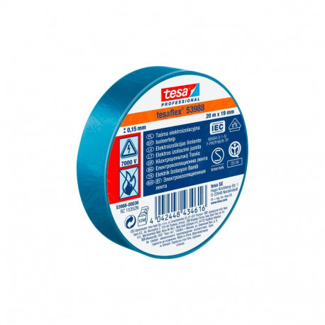 Elektriisolatsiooniteip 5000V PCW 10m:15mm sinine (h5394702)