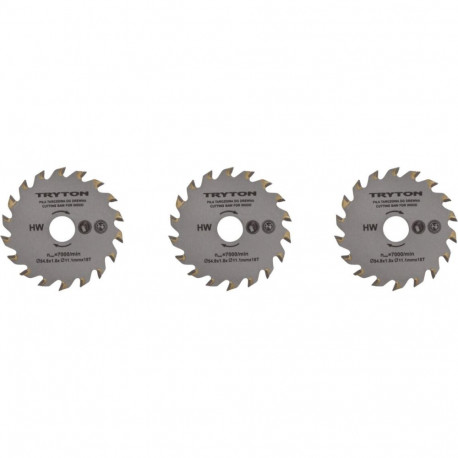 Tct 54.8x11.1mm lõikeketta komplekt tpw500k-le - 3 tk