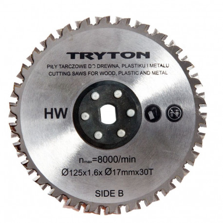 Tct 125 mm lõikekettad kaheketaslise sae jaoks tpd860k