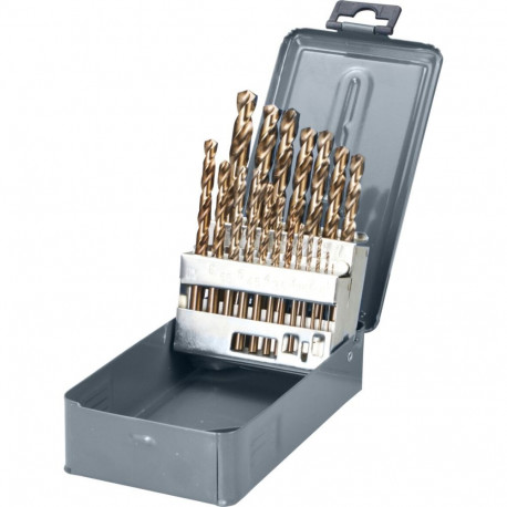 Wiertła do metalu hss-co din338 szlif.szt.19(1-10mm) proline