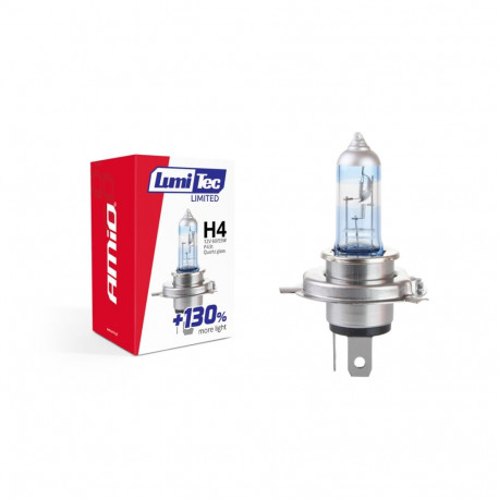Żarówka halogenowa h4 12v 60/55w lumitec limited +130% amio-02132
